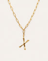 Chic Letter XL Personalized Gold Necklace