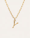 Chic Letter XL Personalized Gold Necklace