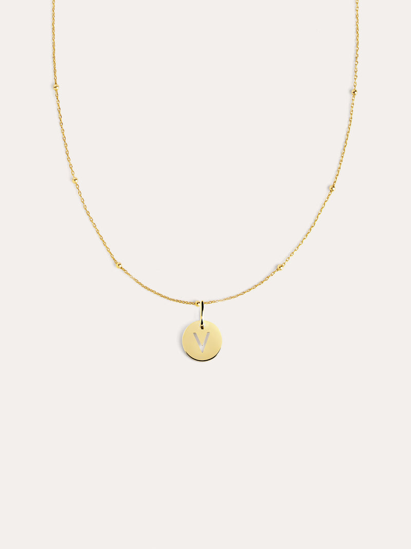 Mini Medallion Gold Necklace