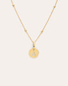 Collar Personalizado Mini Medallion Baño Oro