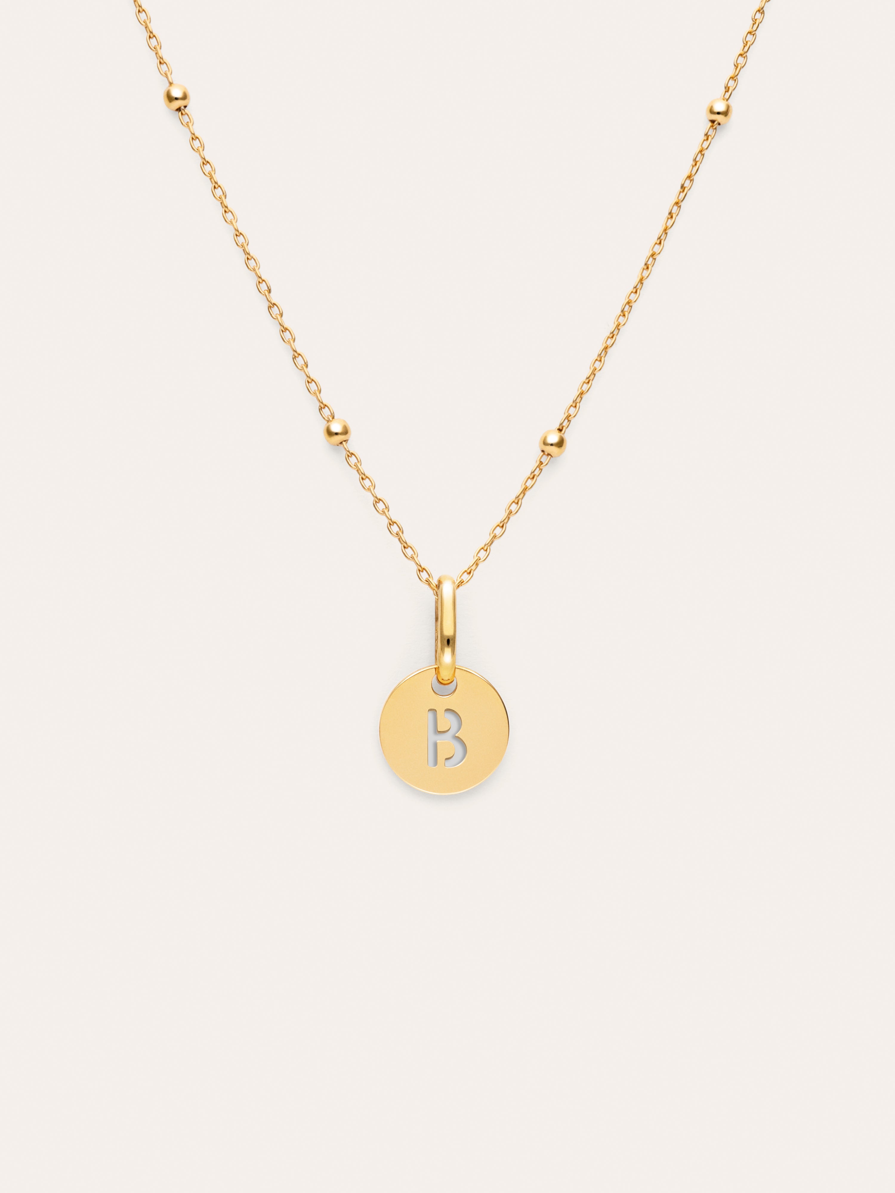 Collar Personalizado Mini Medallion Baño Oro