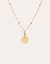 Collar Personalizado Mini Medallion Baño Oro