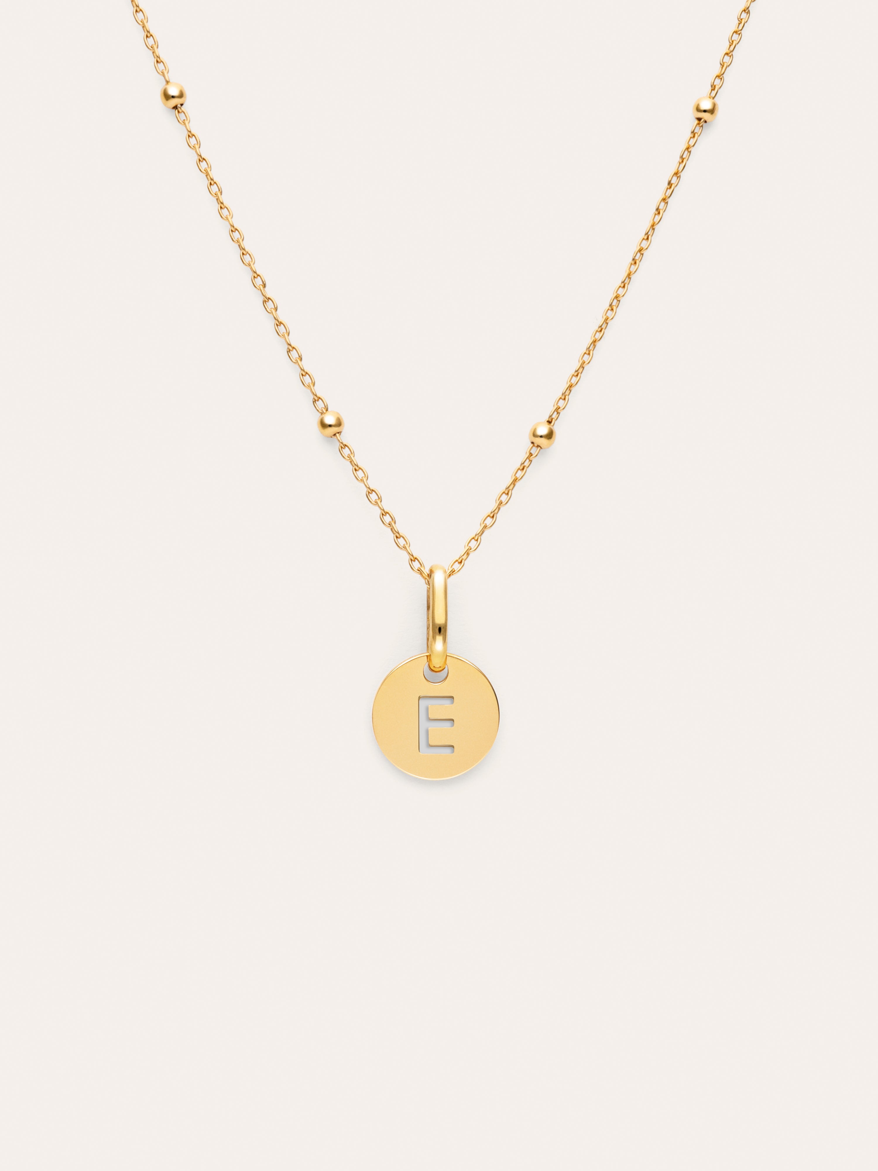 Collar Personalizado Mini Medallion Baño Oro