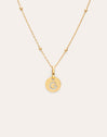 Collar Personalizado Mini Medallion Baño Oro
