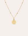 Collar Personalizado Mini Medallion Baño Oro