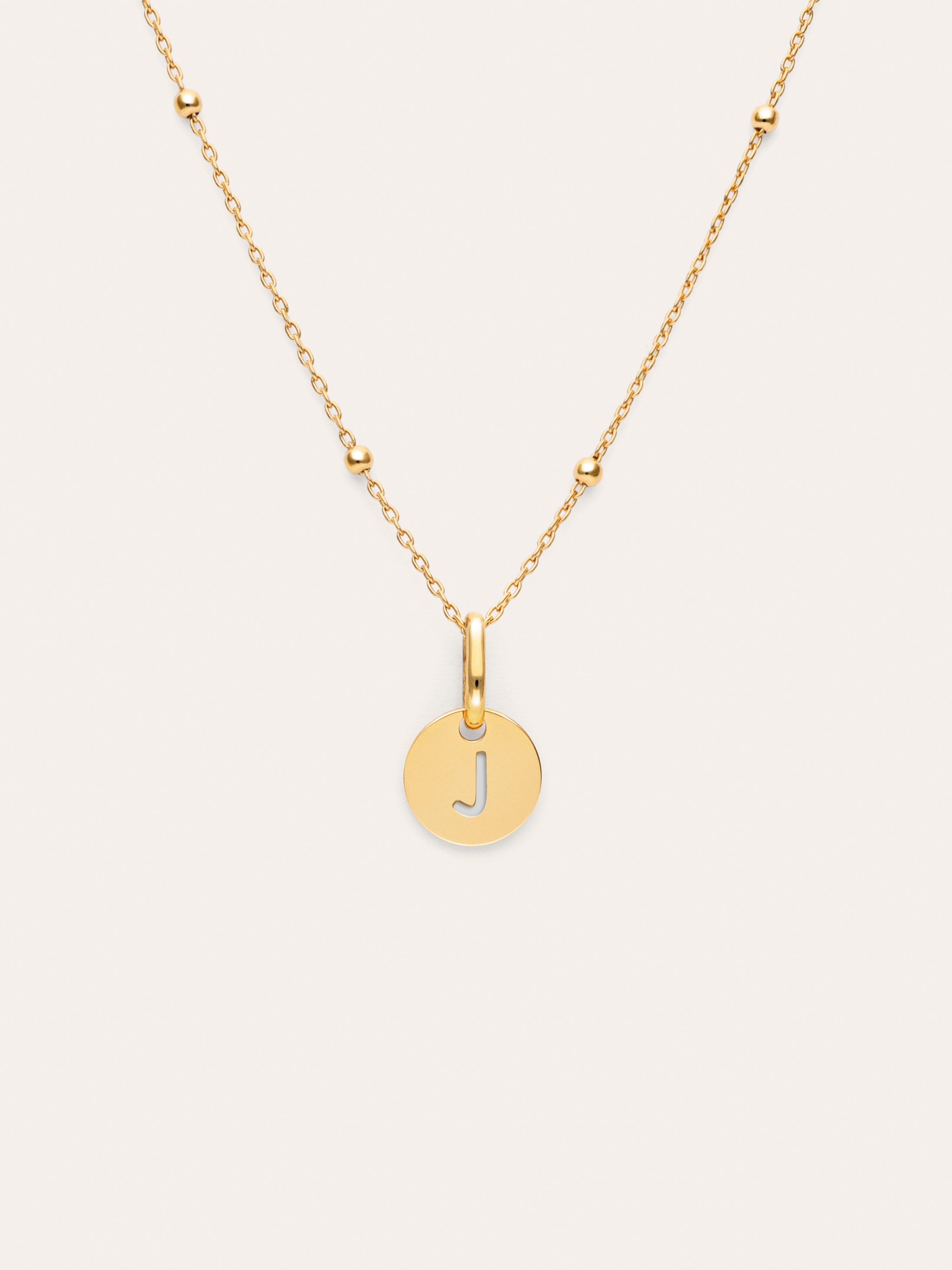 Collar Personalizado Mini Medallion Baño Oro