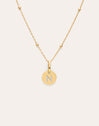 Collar Personalizado Mini Medallion Baño Oro