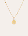 Collar Personalizado Mini Medallion Baño Oro