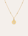 Collar Personalizado Mini Medallion Baño Oro