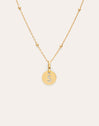 Collar Personalizado Mini Medallion Baño Oro