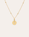 Collar Personalizado Mini Medallion Baño Oro