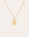 Collar Personalizado Mini Medallion Baño Oro