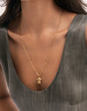 Pack Cadeau Collier Fine Chic et Charm Caniche Toy Plaqué Or - puesto en modelo