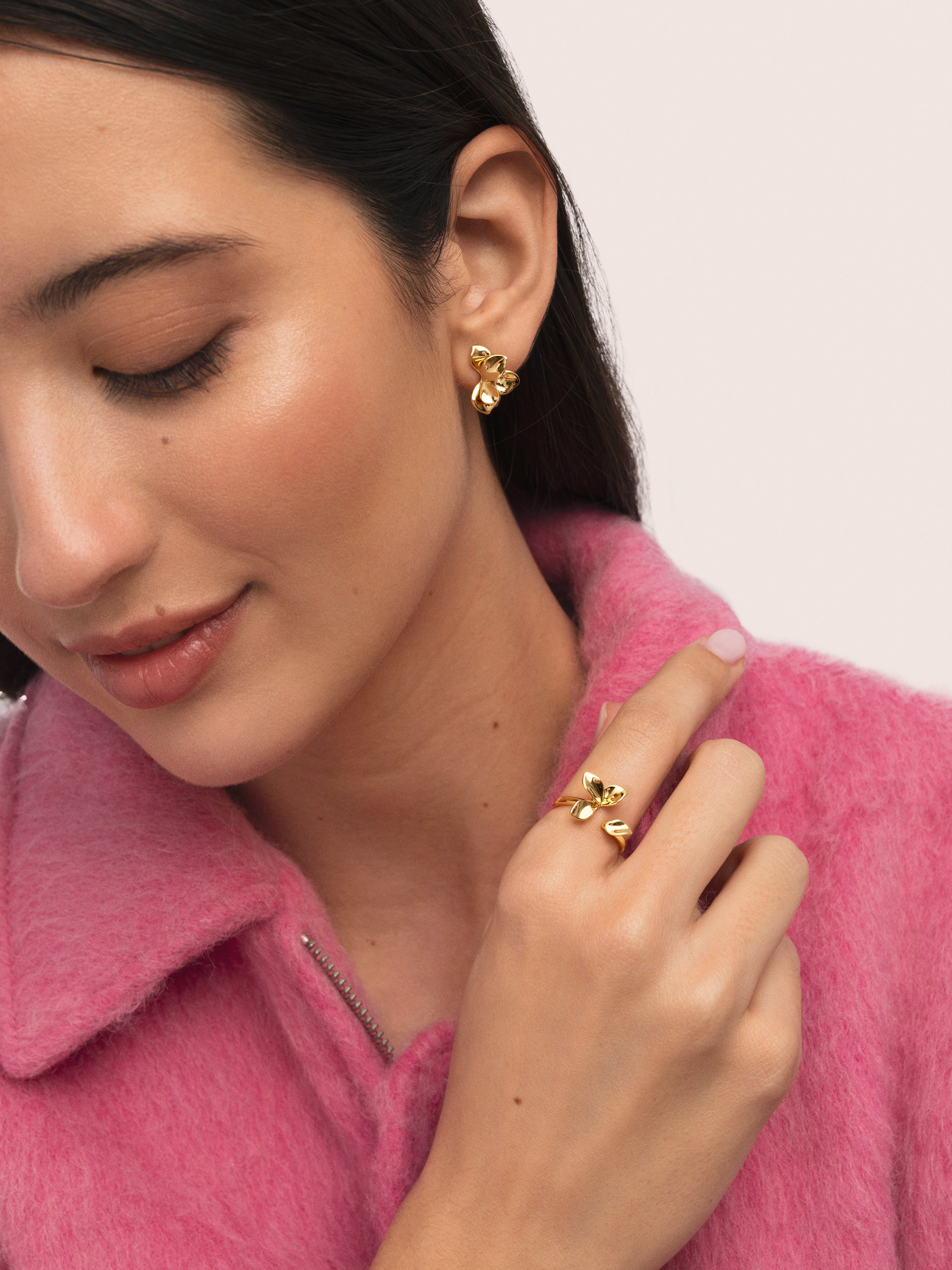 Anillo Zinnia Baño Oro