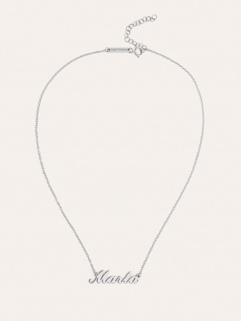 Collar Personalizado Carrie Plata
