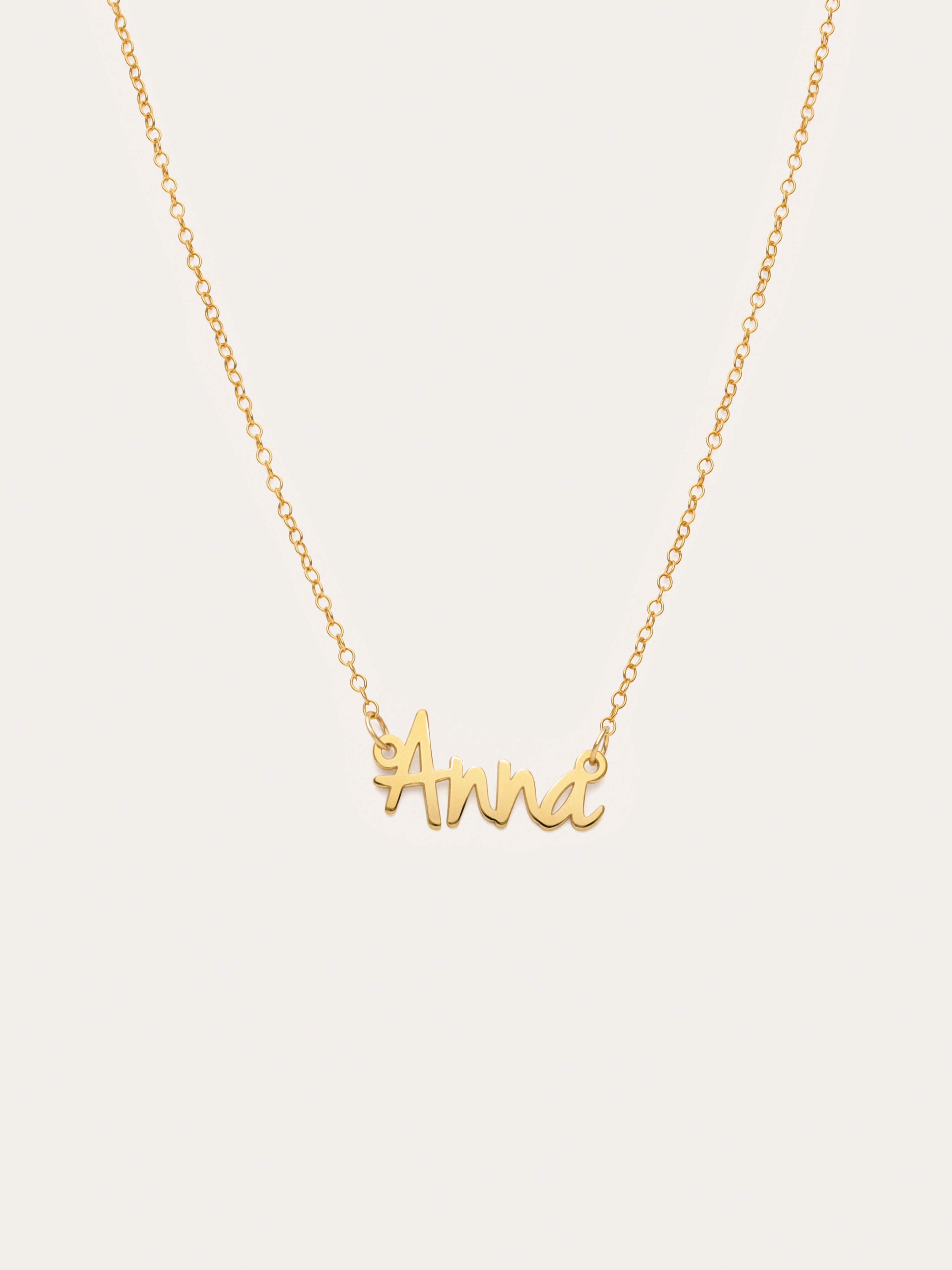 Collar Personalizado Sue Plata Baño Oro