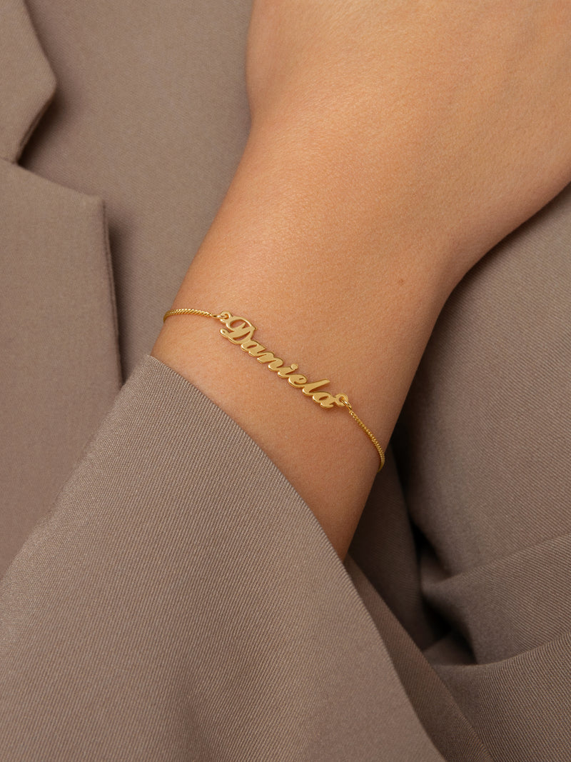 Carrie Personalized Gold Bracelet