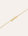 Personalized Monogram Silver Bracelet with Gold Plating