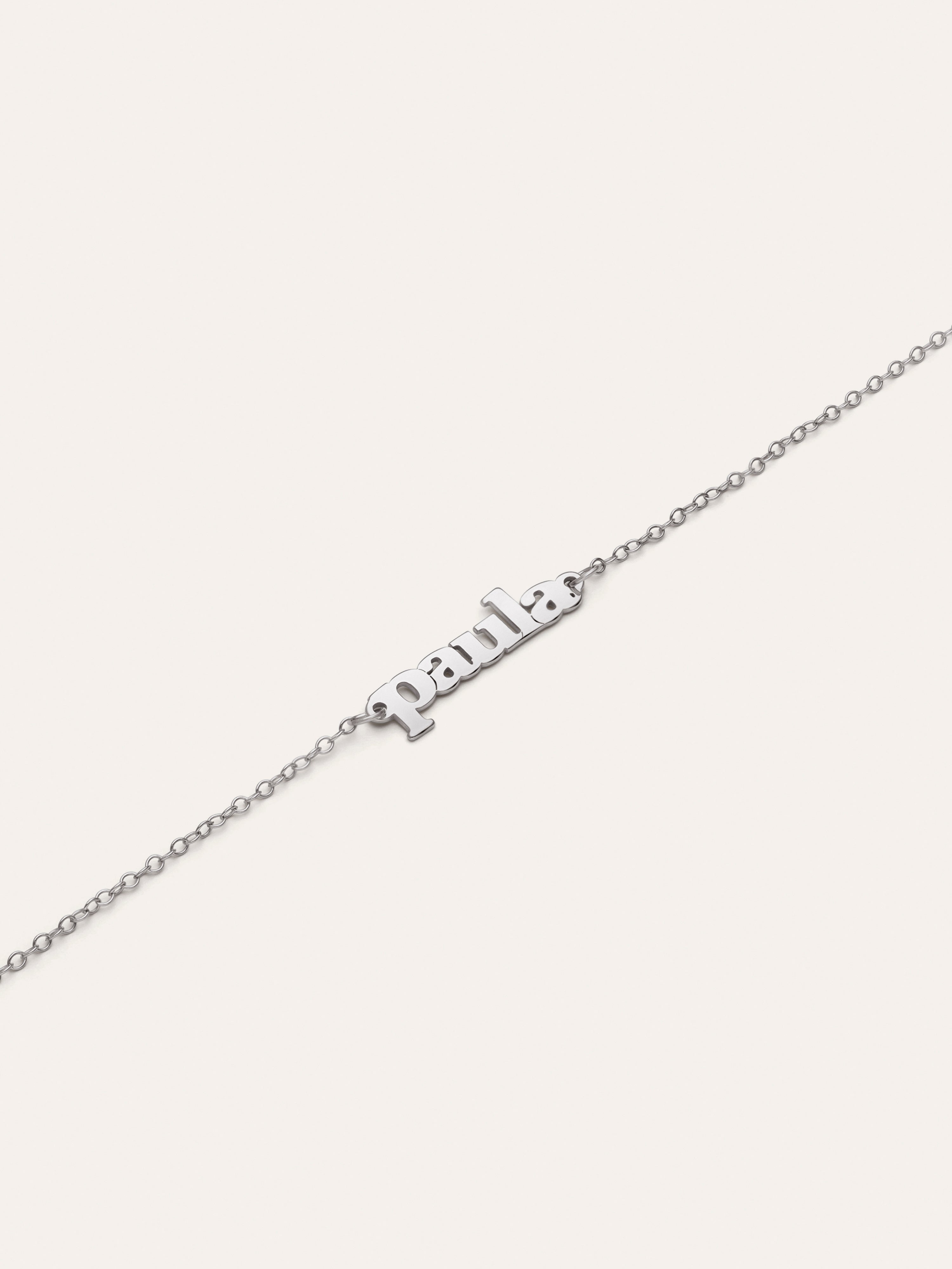 Bracelet Personnalisé Monogramme Argent