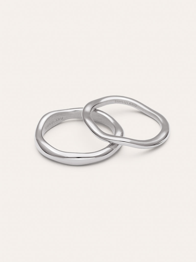 Nea Stainless Steel 2 Pack Rings