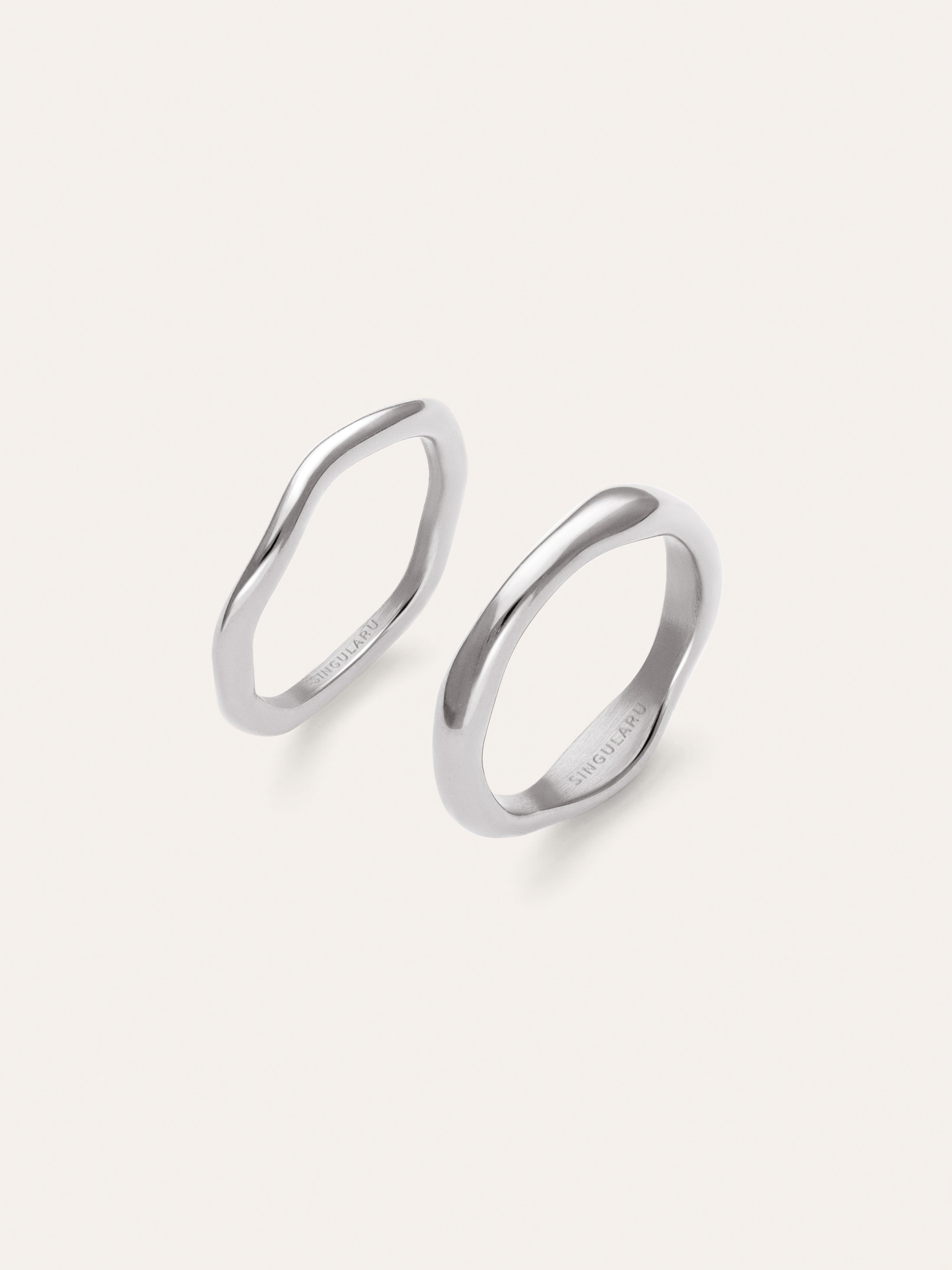 Nea Stainless Steel 2 Pack Rings