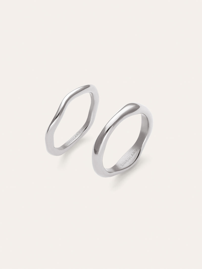 Nea Stainless Steel 2 Pack Rings