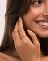 Pack 3 Anillos Odisea Colors Acero Baño Oro