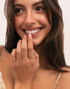 Pack 3 Anillos Odisea Colors Acero Baño Oro