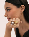 Abbraccio Amour Stainless Steel Ring