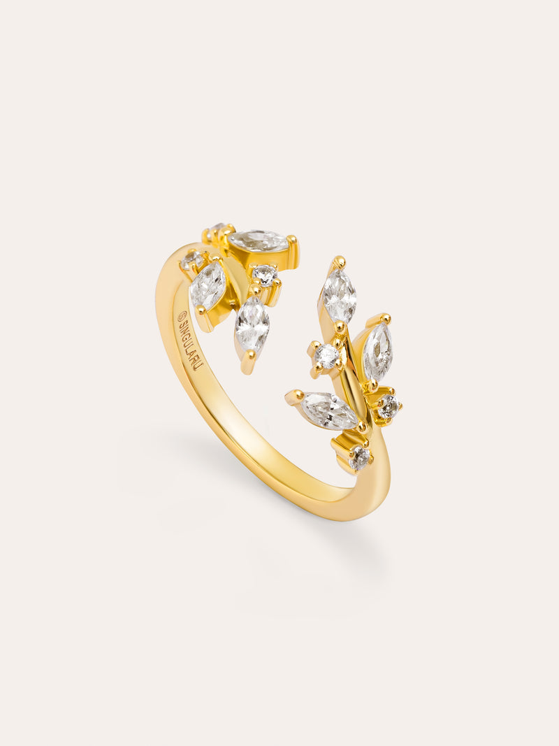 Buganvilla White Gold Ring