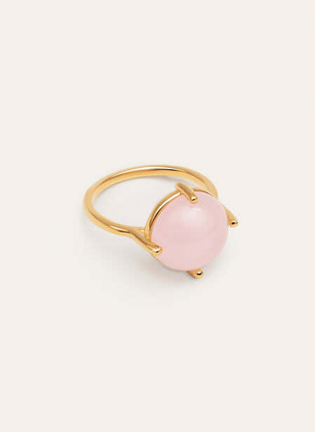 Anillo Celebrate Pink Baño Oro