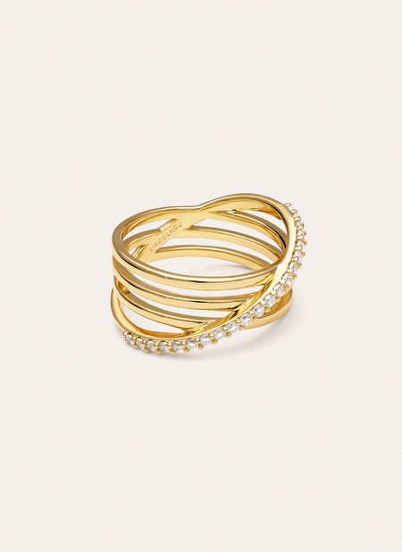 Anillo Comete Baño Oro