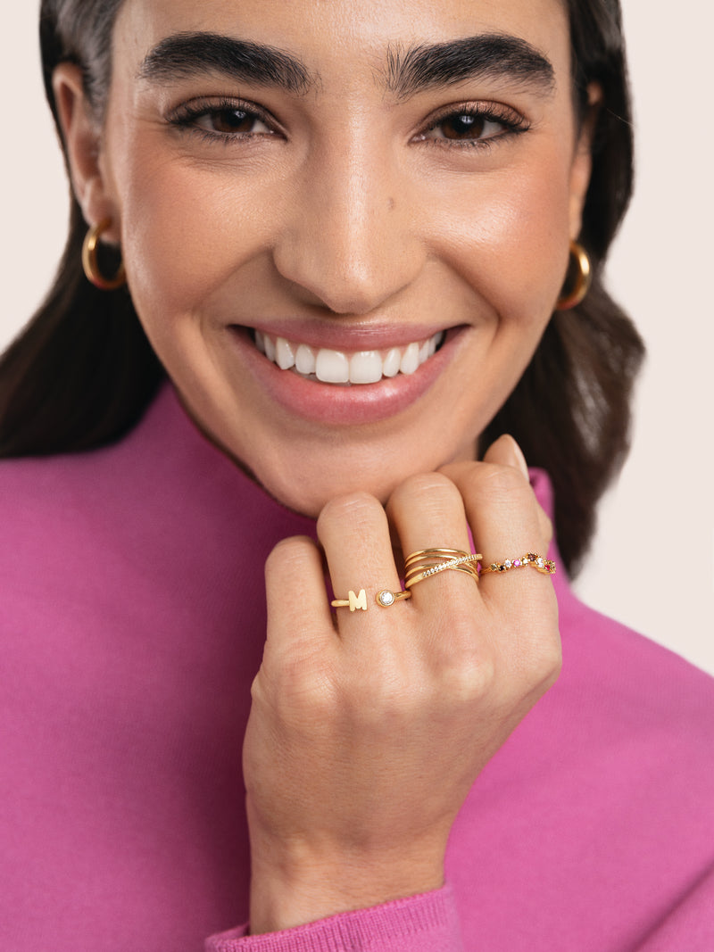 Anillo Comete Baño Oro