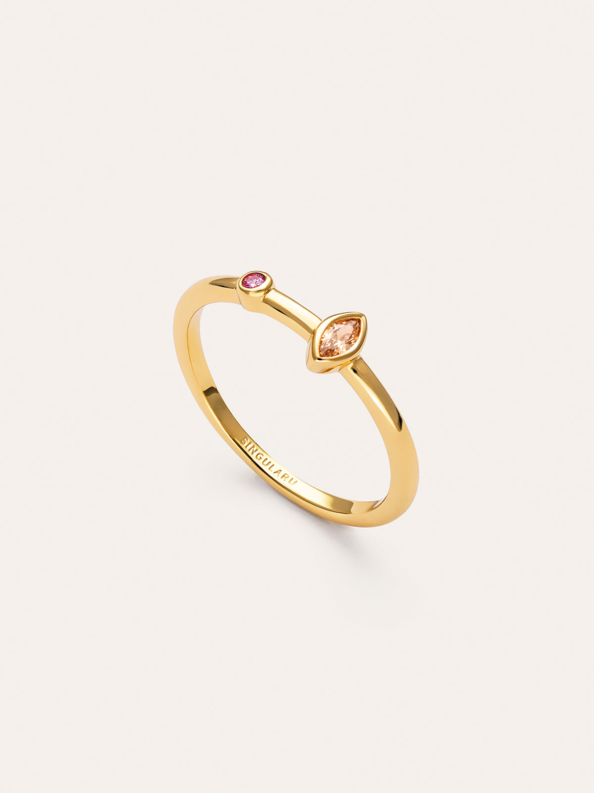 Imagen detalle de Ring Leonor Calid vergoldet mit 18-karätigem Gold