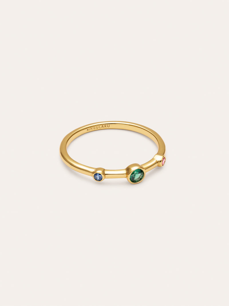 Anillo Leonor Prado Baño Oro
