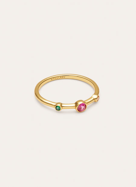 Ring Leonor Rose vergoldet