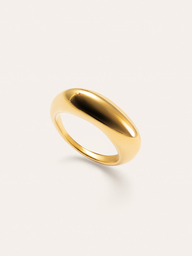 Maxi Mariana Stainless Steel Gold Ring 