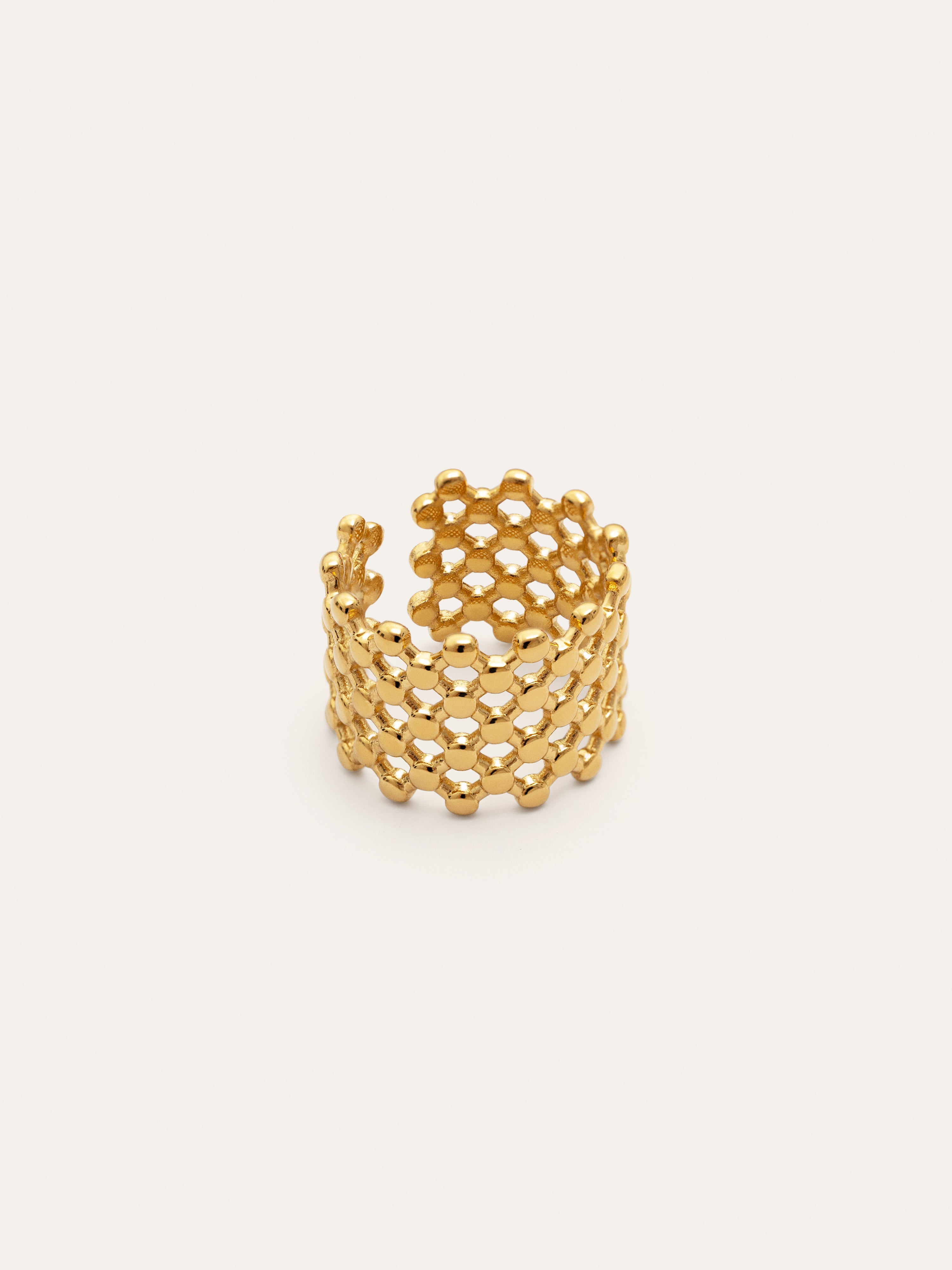 Mini Bomb Stainless Steel Gold Ring 