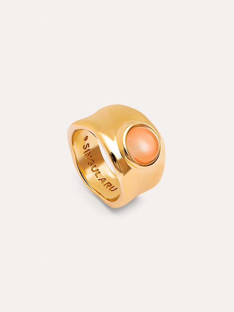 My Rose Quartz Gold Ring
