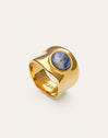 Anillo My Cianita Acero Baño Oro
