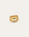 Oceana Stainless Steel Gold Ring 