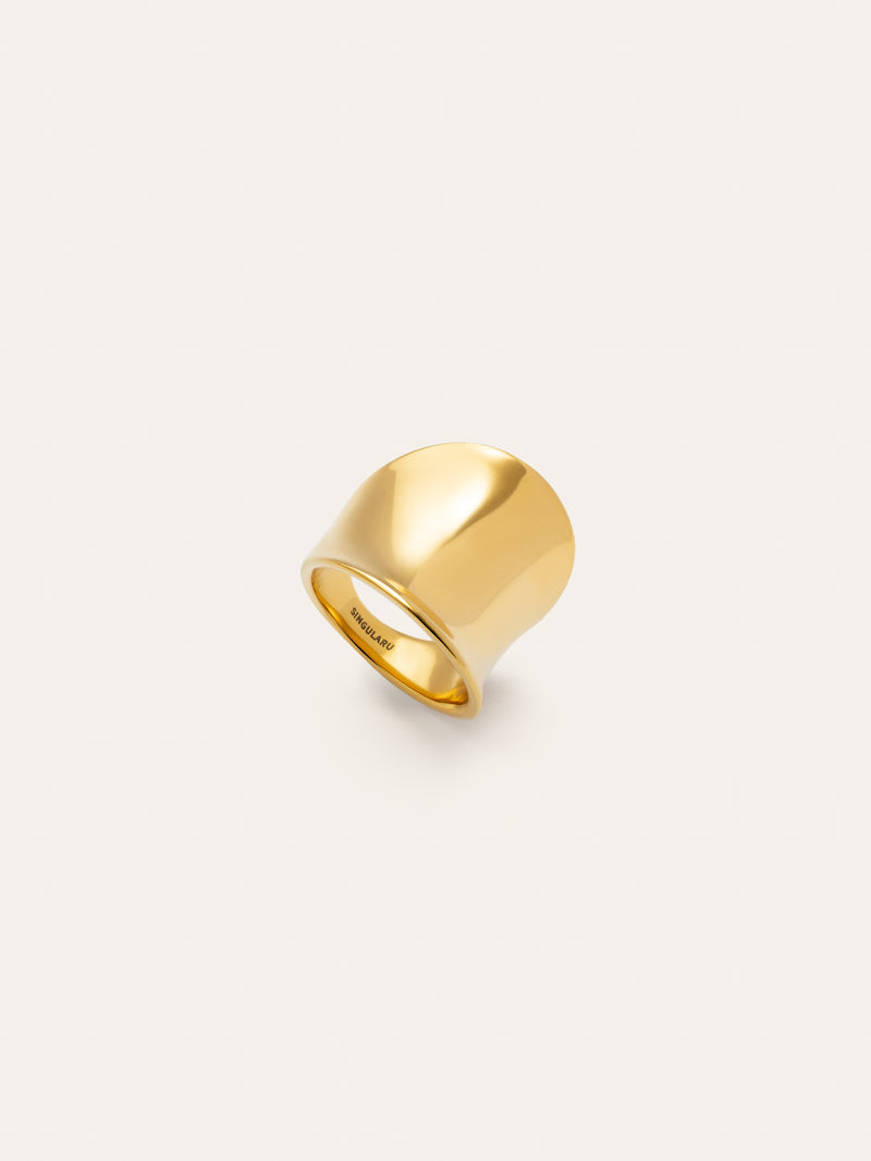 Odisea Stainless Steel Gold Ring 