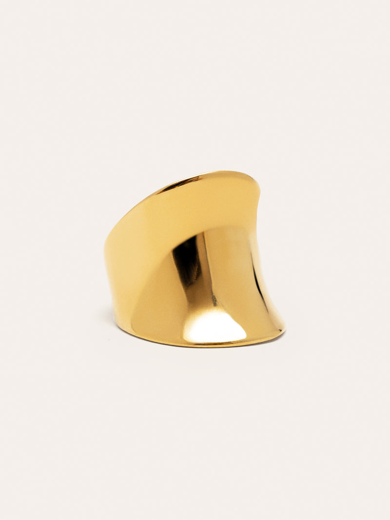 Odisea Stainless Steel Gold Ring 