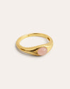 Anillo Olivia Rose Quartz Plata Baño Oro