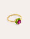 Anillo Green Pop Baño Oro