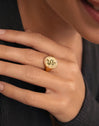 Anillo Mystic Serpiente Baño Oro