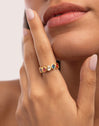 Anillo Sirena Colors Acero Baño Oro