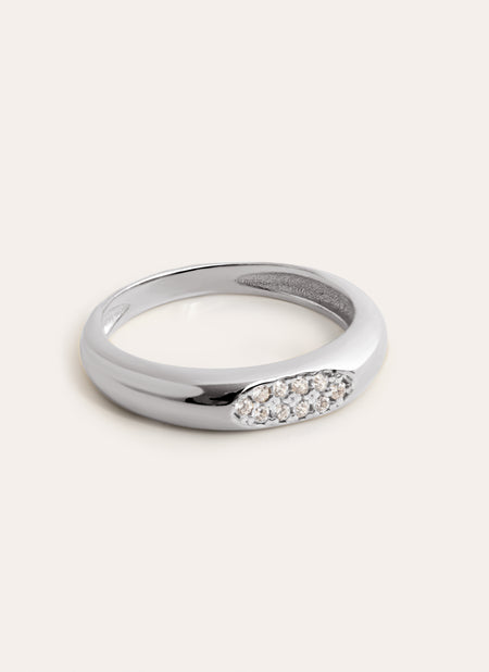 Anillo Signet Ivory Plata