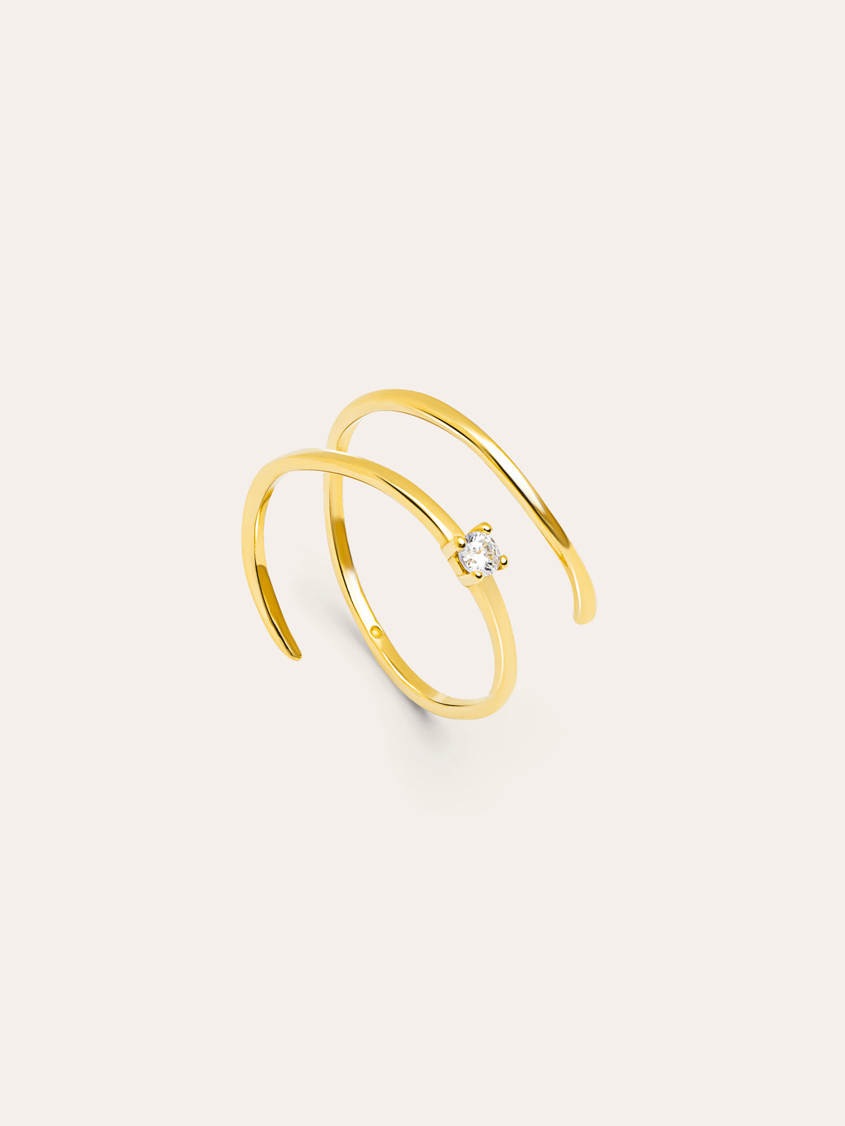 Imagen detalle de Anello Spiral Spark Placcatura oro