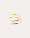 Anello Spiral Spark Placcatura oro